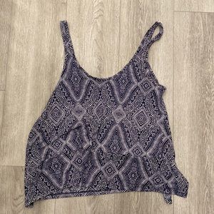 H&M Tank Top - Navy with white print